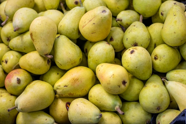 Peras dulces Fruta fresca del mercado español