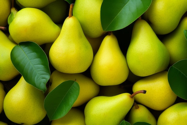 Las peras ecológicas frescas, dulces, de color saludable, generan Ai.