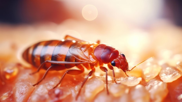 Percevejos em detalhes macro