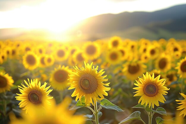 Foto perdido em campos de girassol39 fotografia de brilho dourado