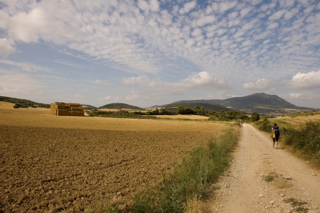 Foto peregrinos camino de santiago