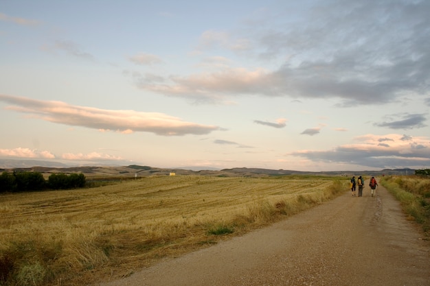 Peregrinos, camino de Santiago