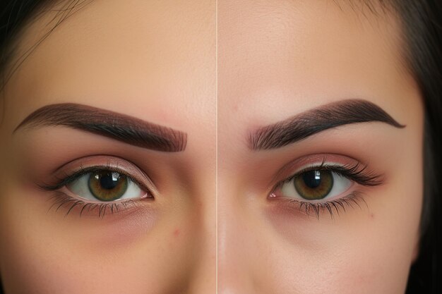 Foto perfección de cejas diseño de cejas experiencia