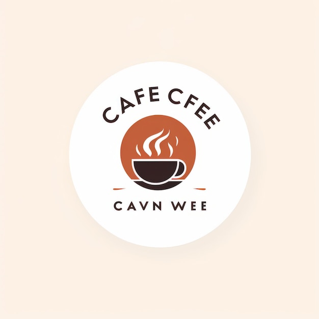 La perfección mínima revela el logotipo icónico de la caverna de café