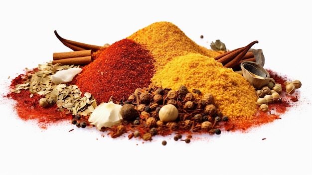 La perfección de la paleta de especias La armonía de las hierbas y las especias revelada