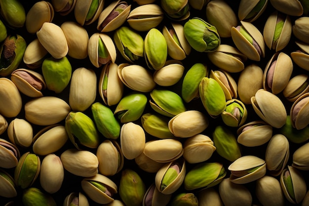 Perfección de pistacho en un diseño de elegancia de nueces sin costuras IA generativa