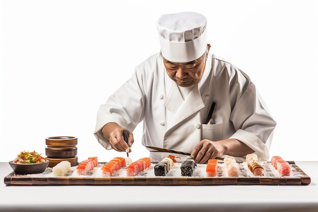 La perfección del sushi en la cocina