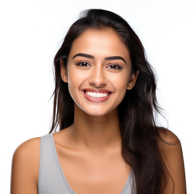 Perfect Smile Showcase Modelo Indiano Radiante com Dentes Imaculados