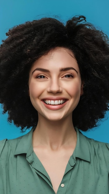 Perfectos dientes saludables sonrisa de una mujer joven dientes blanqueo paciente de la clínica dental
