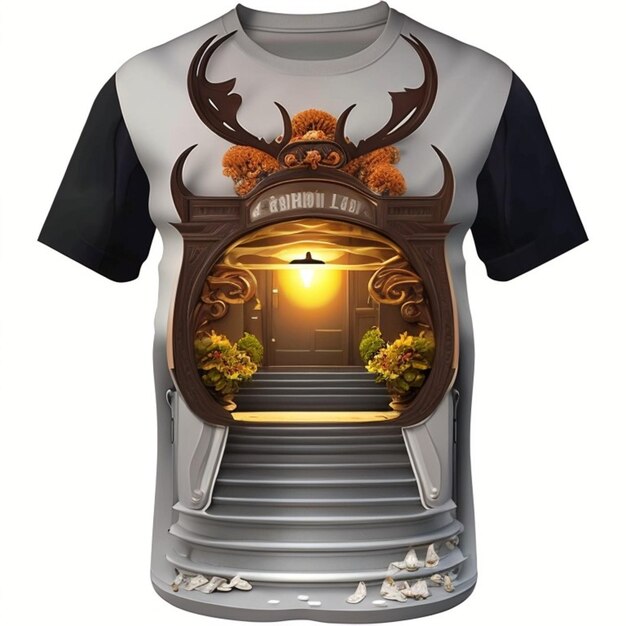 Foto perfeito design de camiseta 3d realista