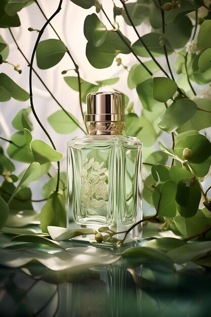 perfume pelas folhas verdes