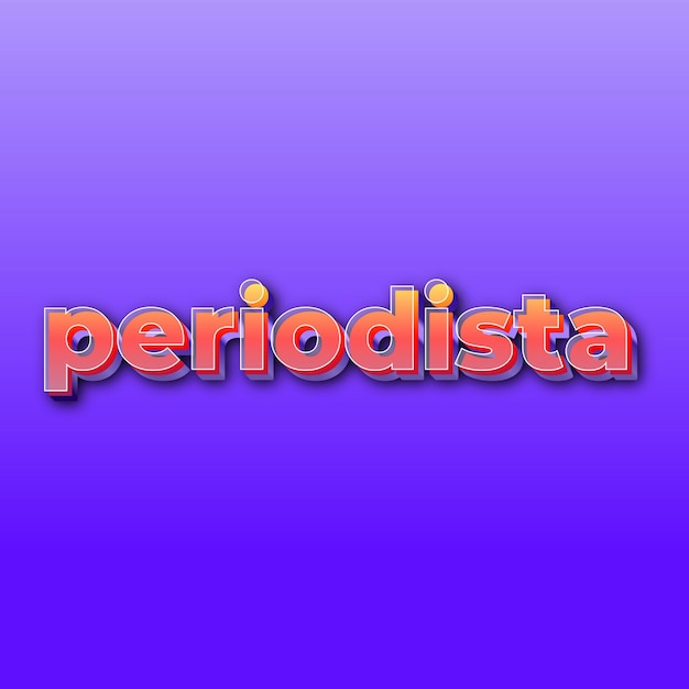 periodistaEfecto de texto JPG degradado fondo morado tarjeta foto