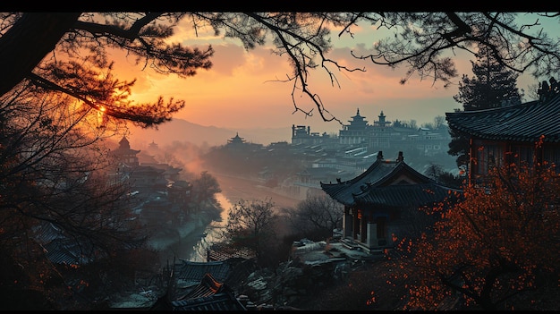 Foto el período de los tres reinos en la antigua china