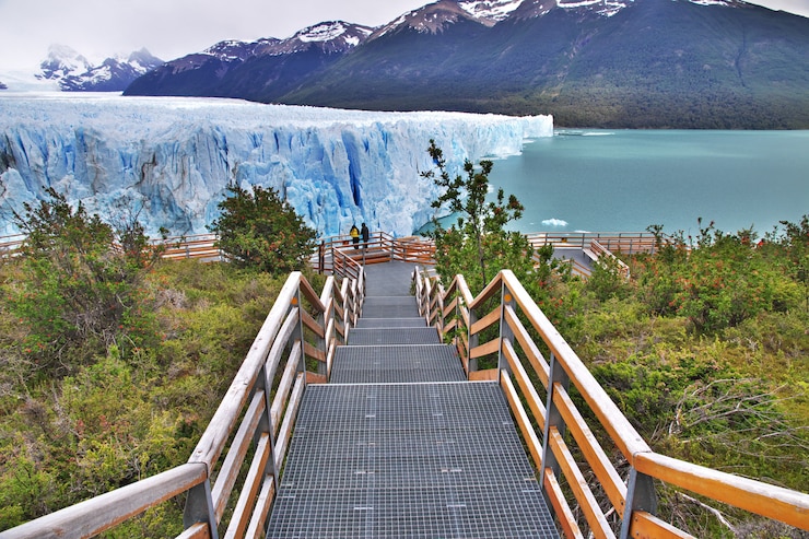 Foto perito moreno gletscher schließen el calafate, patagonien, argentinien