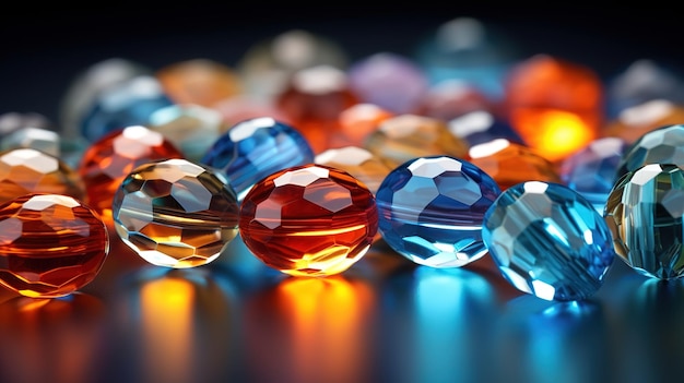 perlas de cristal multicolores perlas de semillas material de artesanía piedras naturales