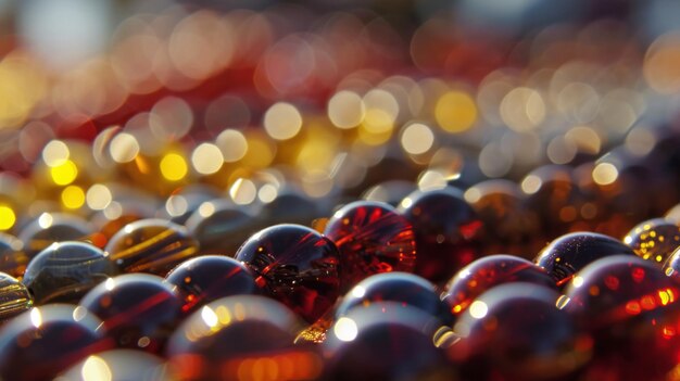 Foto perlas de oração de pedra símbolo da religião islâmica