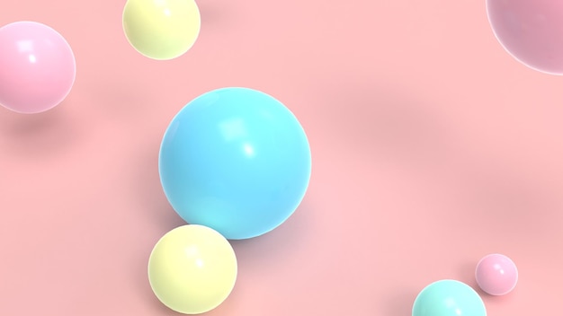 Foto perlas de pasta de colores de fondo perlas de procesamiento 3d de fondo