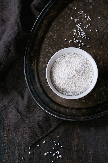 Perlas de tapioca crudas