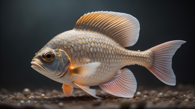 Perle auf Fisch in der generativen Unterwasser-KI