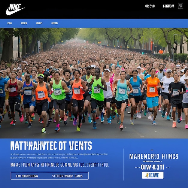 Foto permanecer activo con el calendario de eventos interactivos de nike