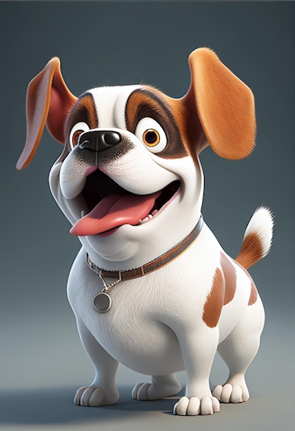 Perro, Animation, 3d, Feliz, Tiere