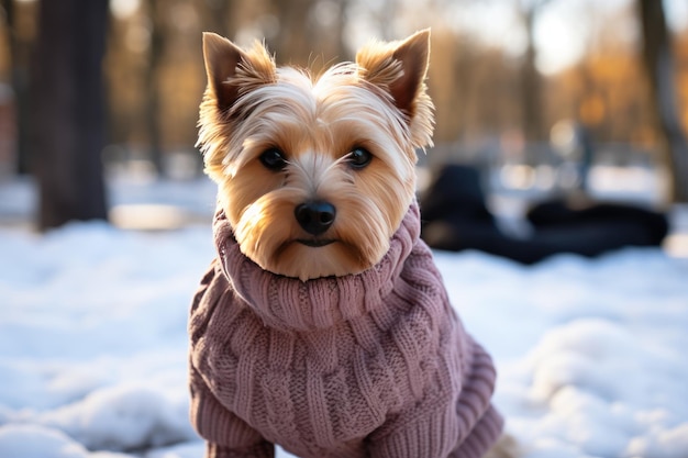 Perro ansioso en la puerta IA generativa