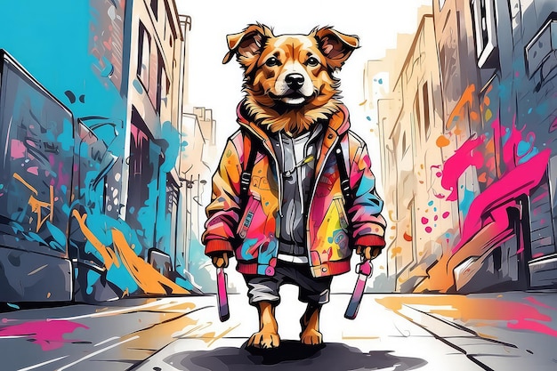 El perro aventurero del arte pop