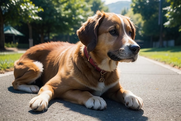 Perro caminando al aire libre jugando lindo mascota perro hombre mejor amigo HD fotografía fondo de pantalla