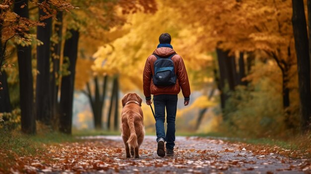 El perro caminante se aventura con su compañero peludo