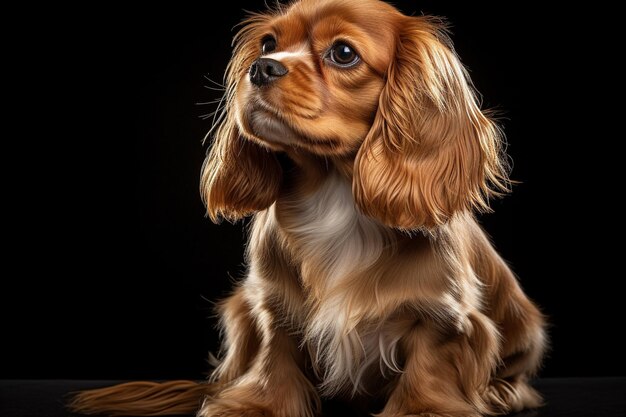 Un perro Cavalier King Charles Spaniel