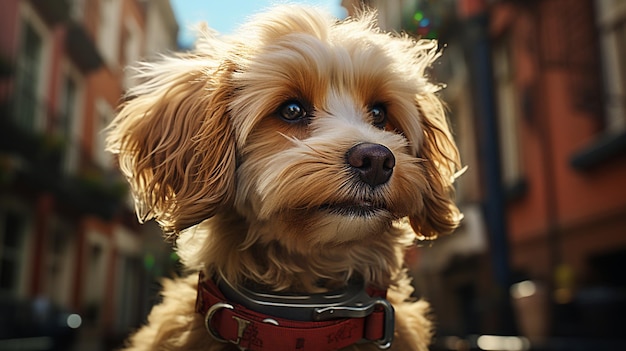 Perro con cinturón de seguridad