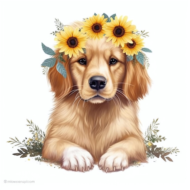 Perro clipart lindo cachorro perros sobre un fondo blanco