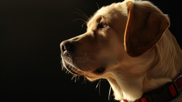 Foto un perro con un collar de perro fotografía profesional