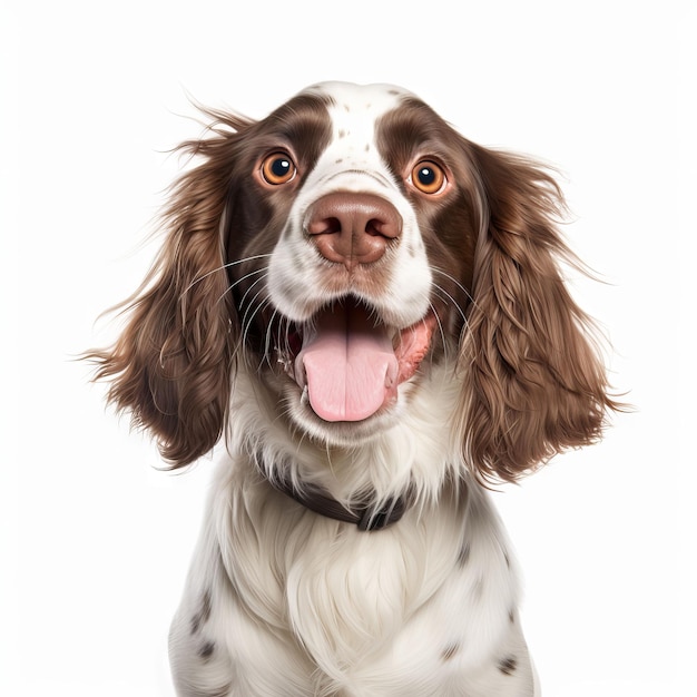 Un perro con un collar que dice 'perro'