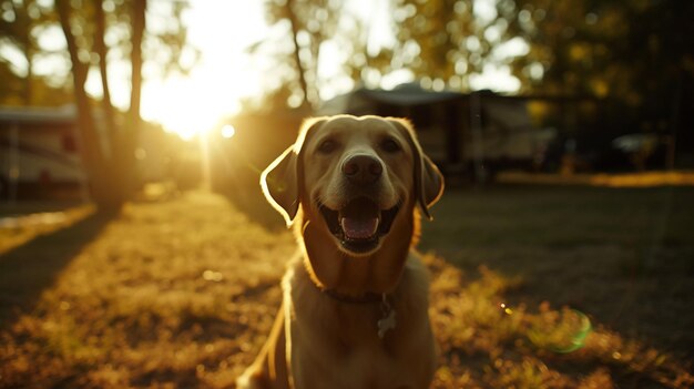 Perro feliz