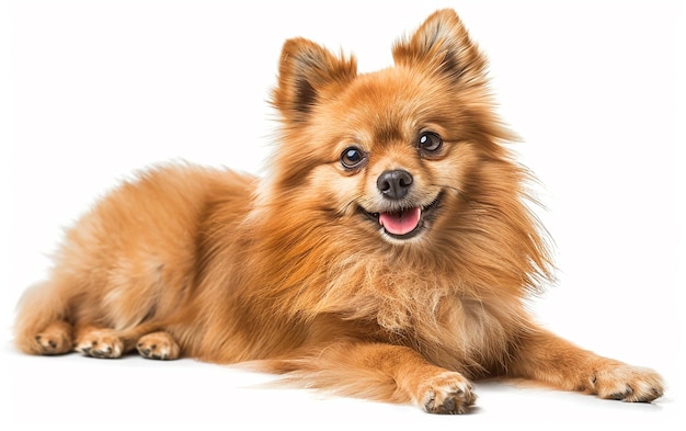 Foto un perro con una gran sonrisa en la cara