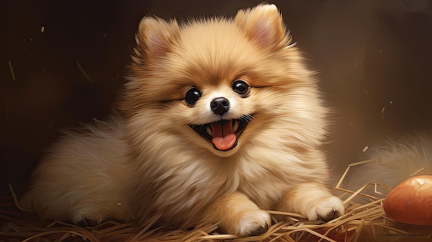 un perro con una gran sonrisa en su rostro.