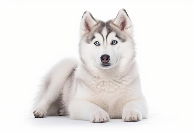 Perro husky aislado