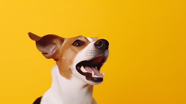 Perro Jack Russel en ilustración de fondo vivo AI GenerativexA