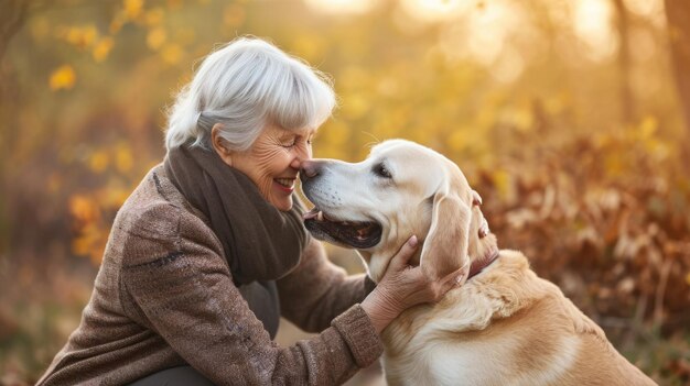 perro juguetón y su dueño en la naturaleza pragma al aire libre