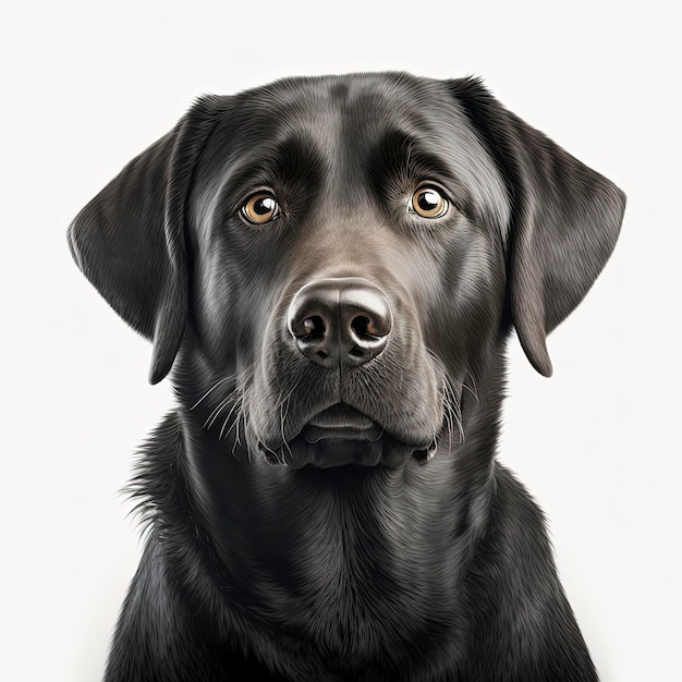 perro labrador, negro