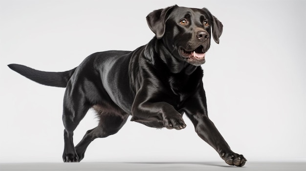 perro labrador negro