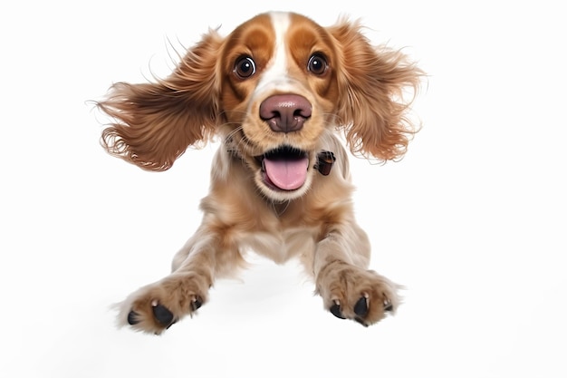 un perro con la lengua fuera y la cabeza colgando