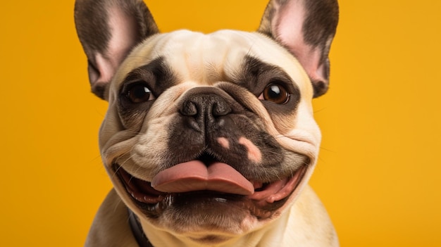 Un perro con la lengua fuera