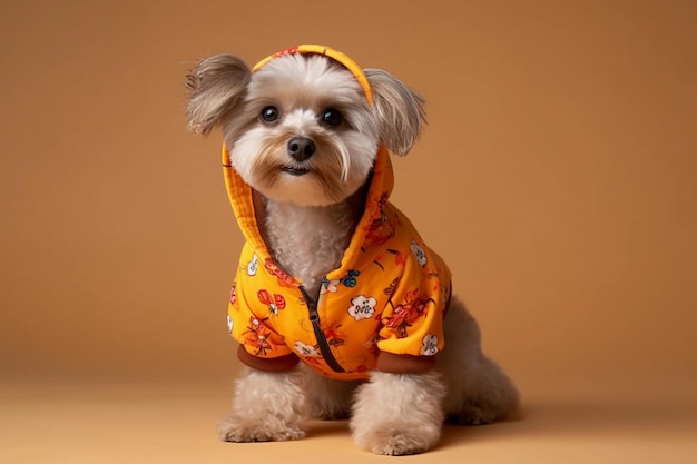 perro con un lindo traje