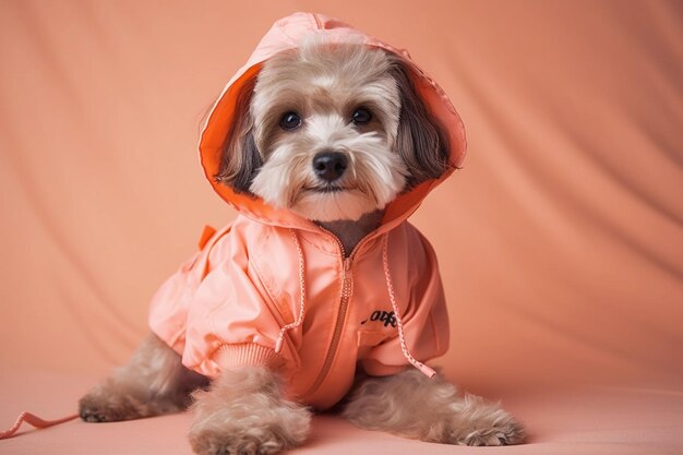 perro con un lindo traje