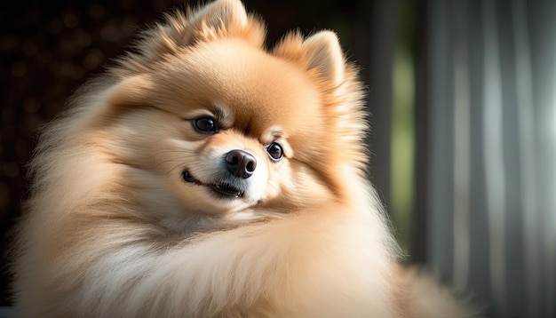 Un perro con una nariz larga y una nariz negra se sienta en una ventana.