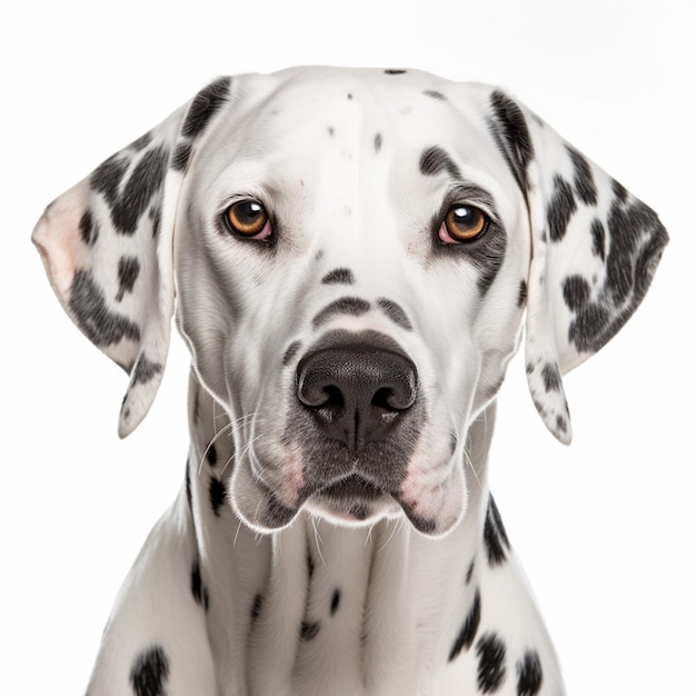 Un perro con nariz negra y ojos marrones.