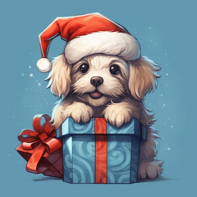 Perro de Navidad