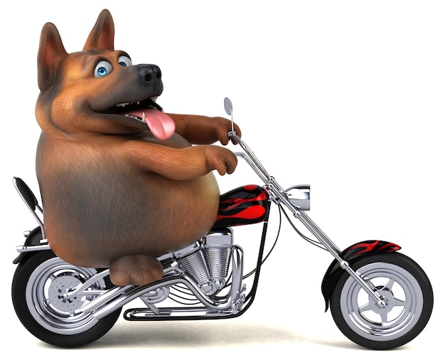 Perro pastor alemán - Ilustración 3D